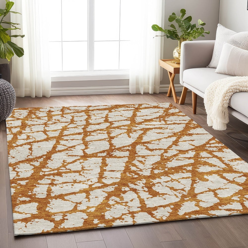 Premium Washable Super Soft Modern Crackle Mayfield Rug