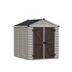 preview thumbnail 15 of 19, SkyLight 6 ft. x 8 ft. Tan Garden Outdoor Storage Shed - 6 ft x 8 ft