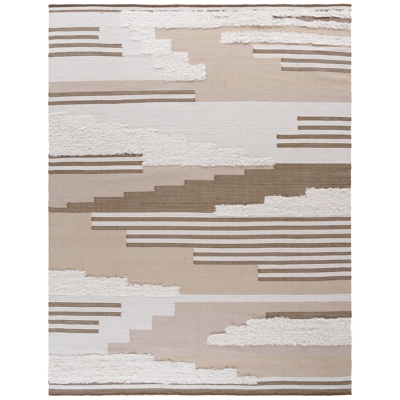 SAFAVIEH Handmade Kenya Jozefa Southwestern Rustic Wool Rug - 8' x 10' - Beige/Ivory
