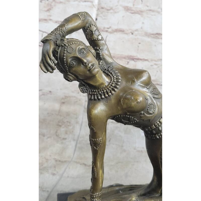 Handmade Art Nouveau By~D.H Chiparus~ Dancer Dance Dancing Bronze Sculpture