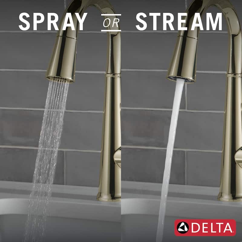 Delta Emmeline 1.8 GPM Single Hole Pull Down Bar/Prep Faucet with