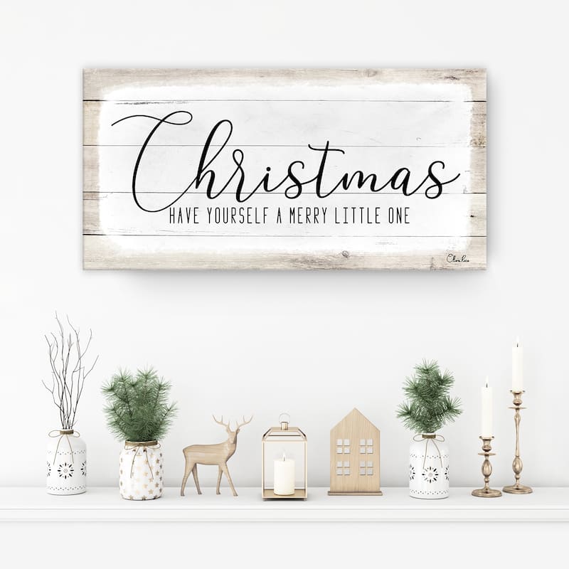 Ready2HangArt 'Merry Christmas II' Holiday Canvas Wall Art by Olivia Rose