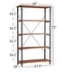 preview thumbnail 11 of 11, Myra Vintage Industrial Modern Rustic 3-piece TV Stand & 40-inch Bookcase Set by iNSPIRE Q Classic