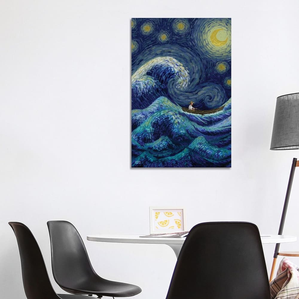 iCanvas "Stormy Night" by Alireza Karimi Moghaddam Canvas Print