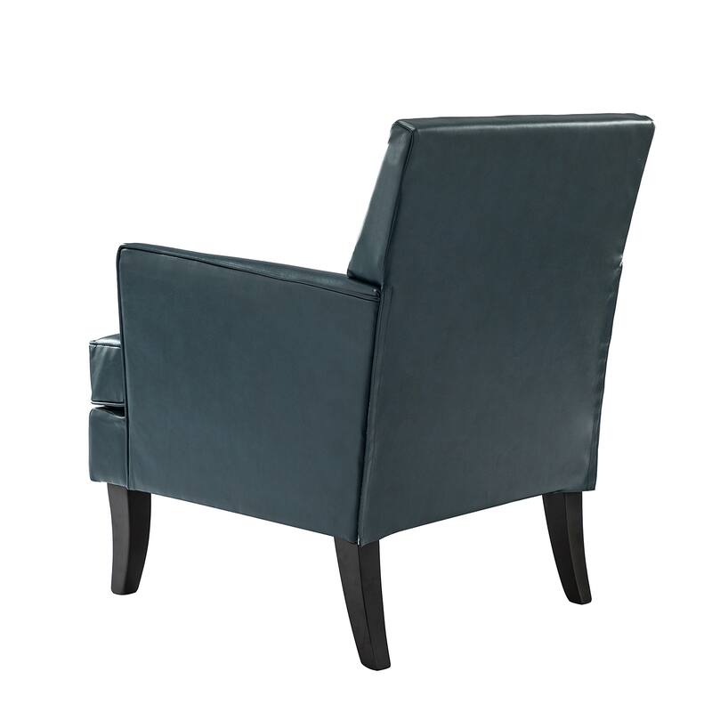 Nileus Modern Classic Polyester Accent Chair with Solid Wooden Legs Set of 2 by HULALA HOME