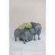 preview thumbnail 2 of 2, Resin Sheep Planter, Distressed Black Finish