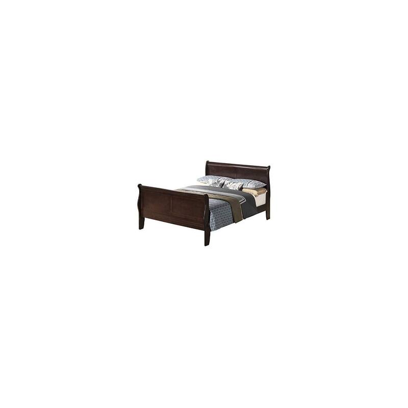 Cappuccino Full Bed with Smooth Finish and Timeless Frame, Durable Bedroom Furniture for a Warm Inviting Look