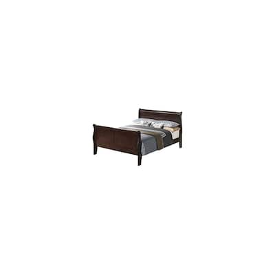 Cappuccino Full Bed with Smooth Finish and Timeless Frame, Durable Bedroom Furniture for a Warm Inviting Look