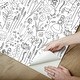 preview thumbnail 6 of 7, Disney Alice in Wonderland Black Garden Peel and Stick Wallpaper by RoomMates