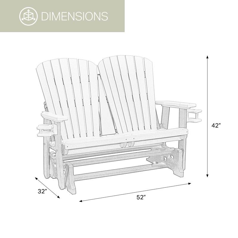 Dual Fan Back Glider