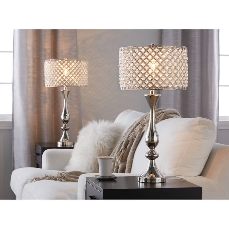 Silver Orchid Priya 27" Metal Table Lamp