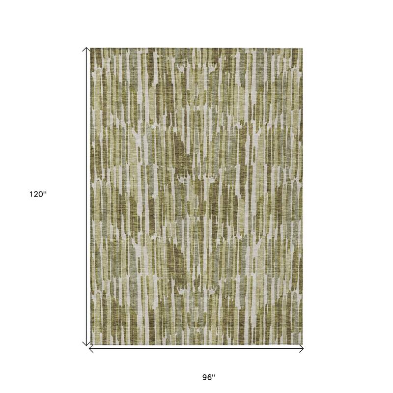 HomeRoots Abstract Transitional Rectangle Outdoor Rug