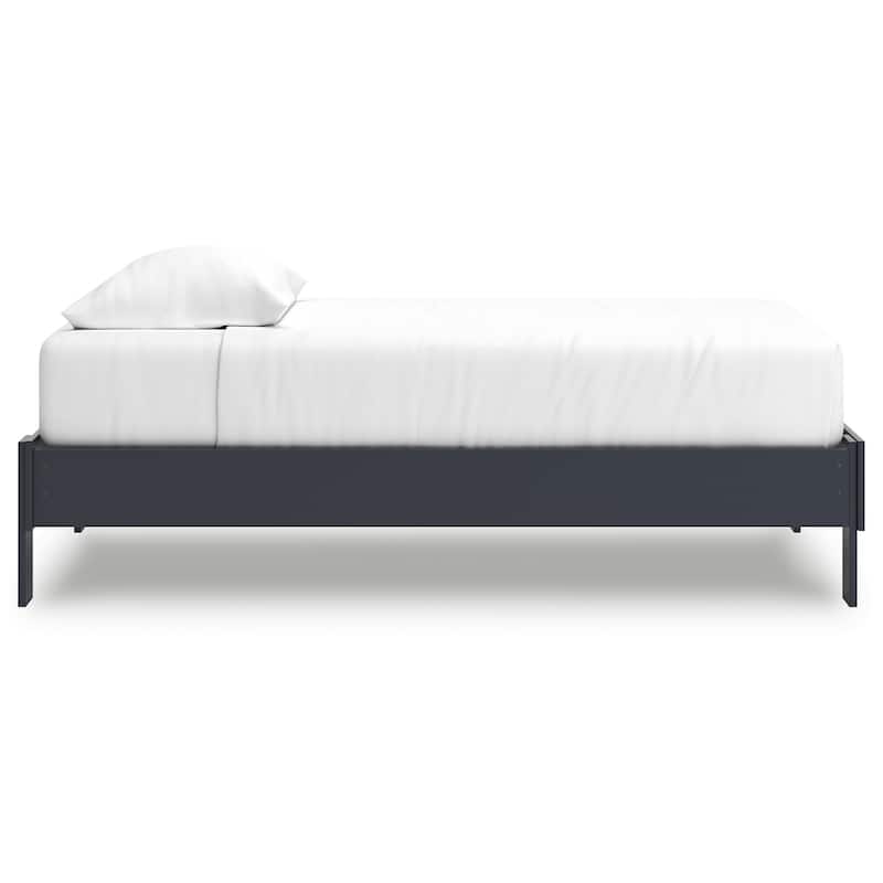 Signature Design by Ashley Simmenfort Blue Platform Bed