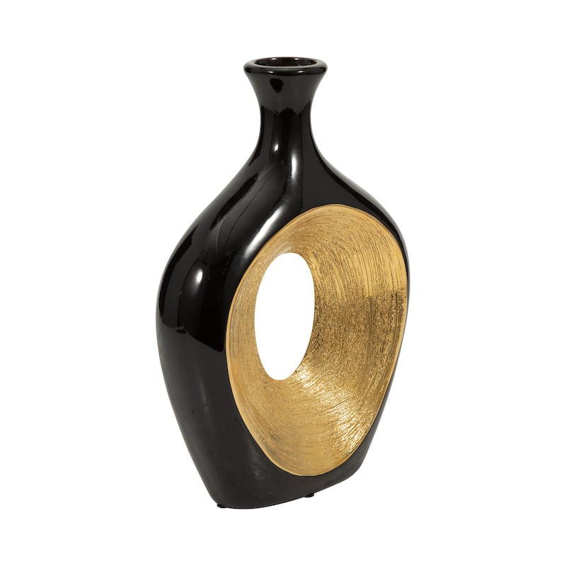 Sagebrook Home Abstract Unique Cut Out Sculptural Vase