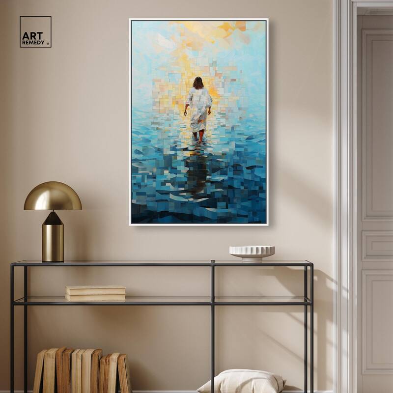 Water Walker Mosaic II Canvas by Art Remedy
