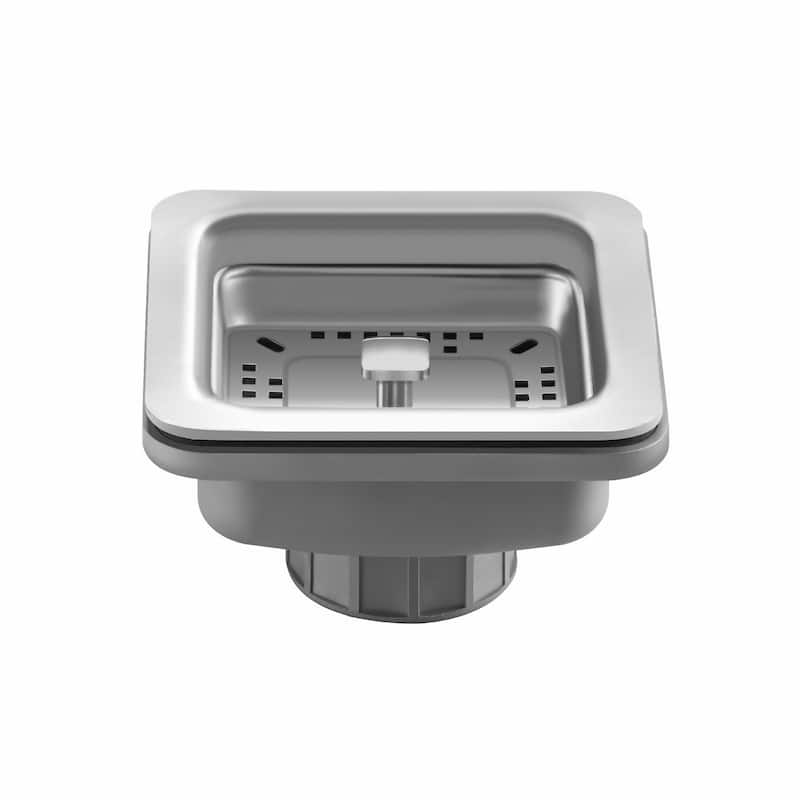Kraus Square Stainless Steel Basket Strainer - Stainless Steel