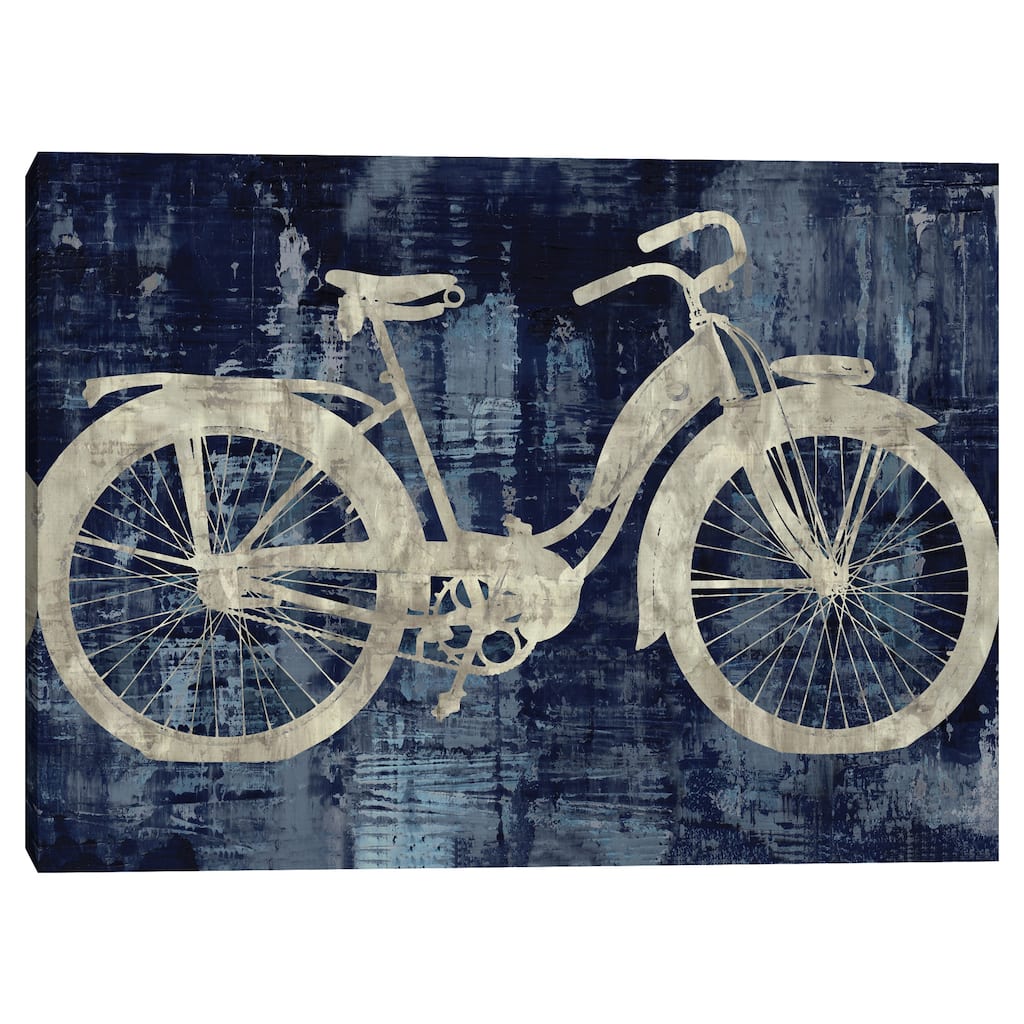 Vintage Ride in Blue by Amanda Wade Canvas Art Print