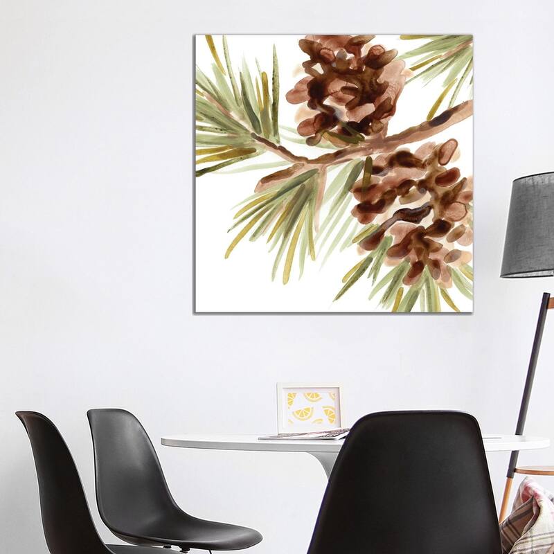 iCanvas "Simple Pine Cone IV" by June Erica Vess Canvas Print - 37x37x1.5