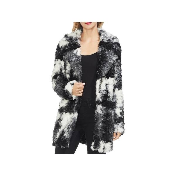 Shop Vince Camuto Womens Faux Fur Jacket Winter Mid Length