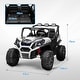 preview thumbnail 6 of 28, Qaba 24V Dual Motor Kids Ride-On Car, 2 Seater, Parental Remote, 3 Speed, LED Lights, White