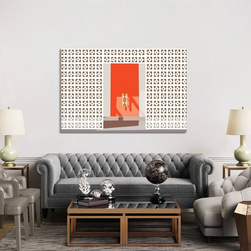 iCanvas "Mid Century Modern Front Door" by Jen Bucheli Canvas Print
