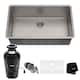 Option Stainless Steel with Black Garbage Disposal