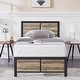 preview thumbnail 9 of 21, VECELO Platform Twin Size Kids Bed Frame with Wood Headboard,Twin Size Bed Set of 2, 3 Colors