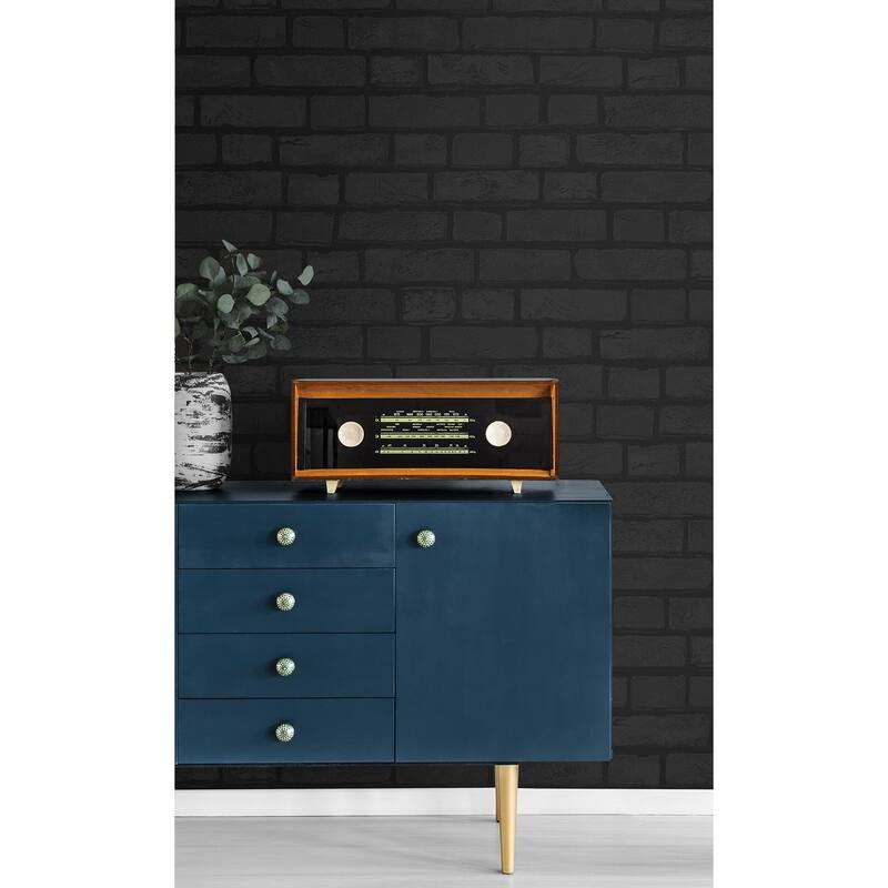 NextWall Vintage Brick Paintable Peel and Stick Wallpaper - 20.9 in. W x 18 ft. L