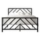 preview thumbnail 14 of 19, CraftPorch Classic Geometric Slat Metal Platform Bed