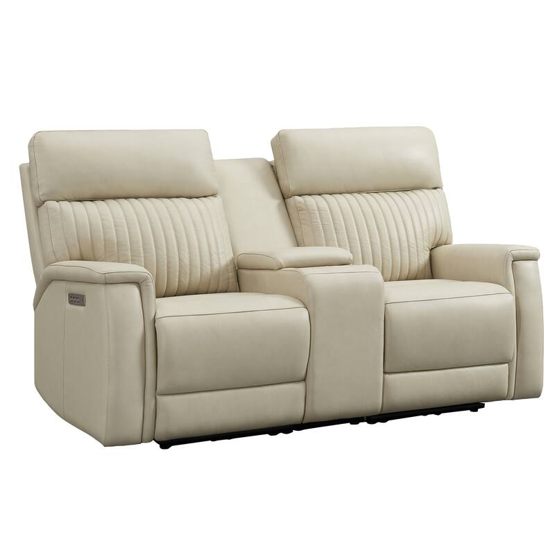 3-Piece Leather Zero Gravity Power Reclining Sofa Set with Power Headrest and Power Lumbar,USB&USB-C Port