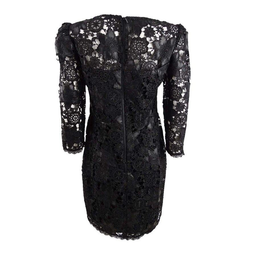 Nanette Lepore Women's Floral Lace Dress (4, Black) - Overstock - 41167883 Nanette Lepore Women's Floral Lace Dress (4, Black) - Overstock - 41167883