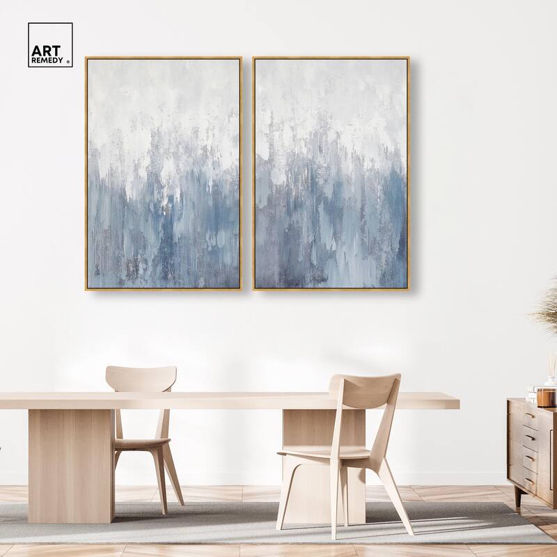 Frosted Glass Canvas Set of 2 by Art Remedy
