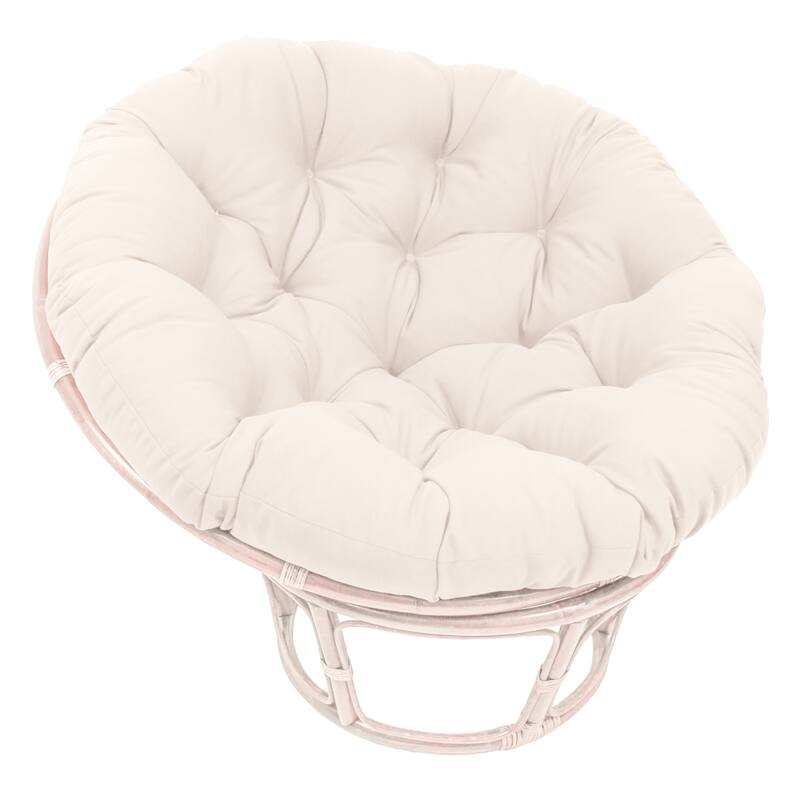 52-inch Solid Twill Papasan Cushion (Cushion Only) - Natural