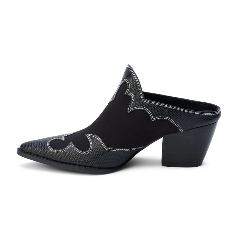 Coconuts by Matisse Jordie Western Mule - Black - 9.5