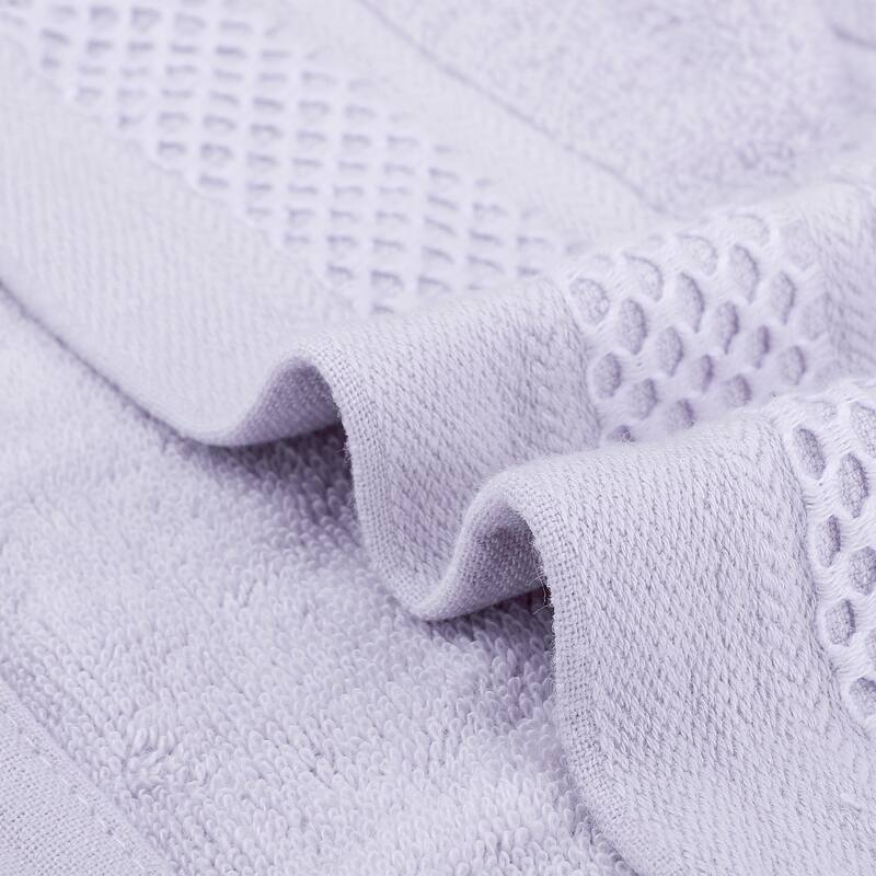 6 Pack Cotton Washcloths for Face, Waffle Checkered Design Face Towels, Absorbent Wash Cloths for Bathroom 14" x 14"