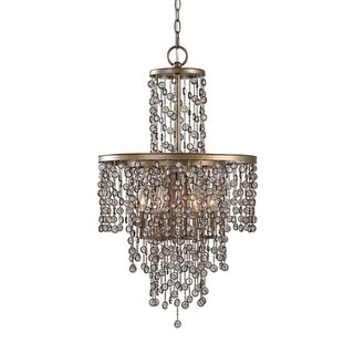 Uttermost Valka 6 Light 19" Wide Chandelier with Crystal Accents