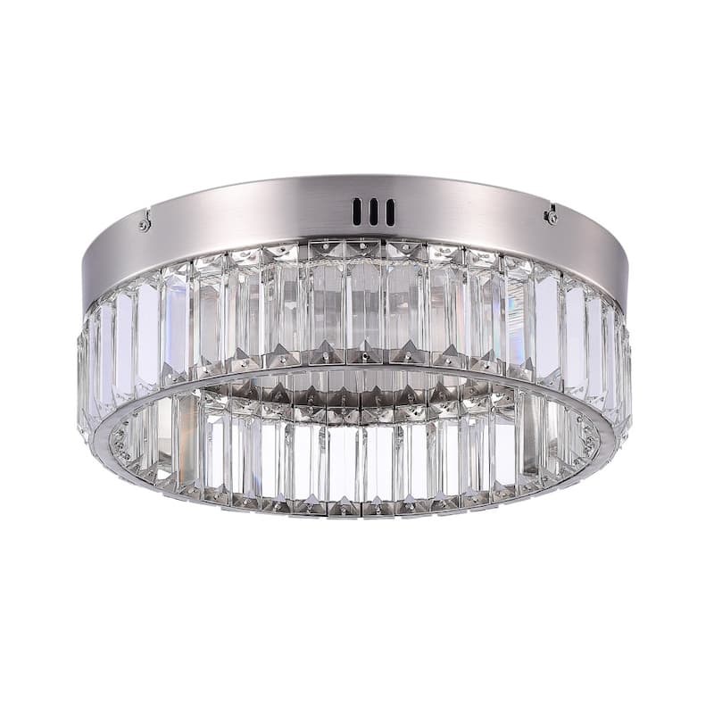 Stella Single Tier LED Flushmount Brushed Brass