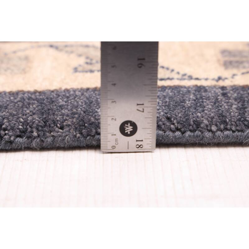 ECARPETGALLERY Hand-knotted Jamshidpour Dark Navy Wool Rug - 9'6 x 13'3