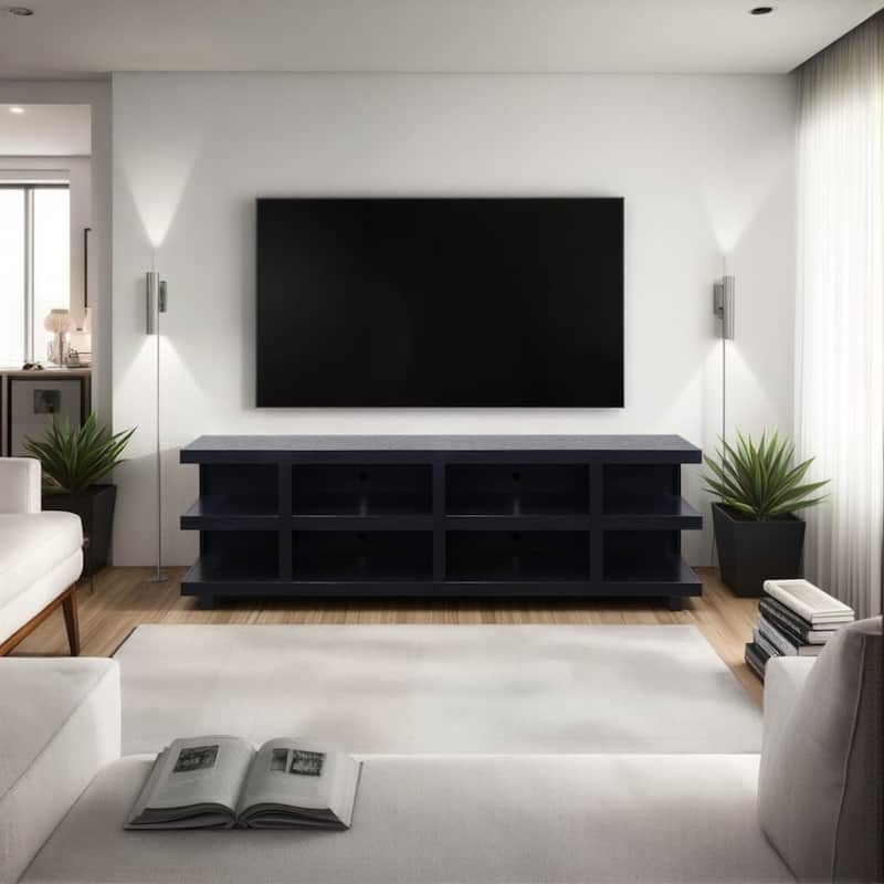 Bridgevine Home Laurel Canyon 85 inch TV Stand for TVs up to 95 inches, No Assembly Required