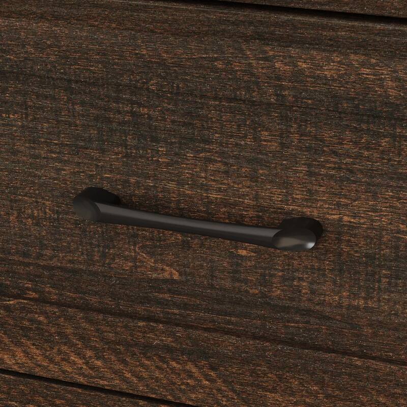 Modern 3-Drawer Wood Dresser for Bedroom, Wide Storage Chest with Metal Handles, Nightstand Cabinet