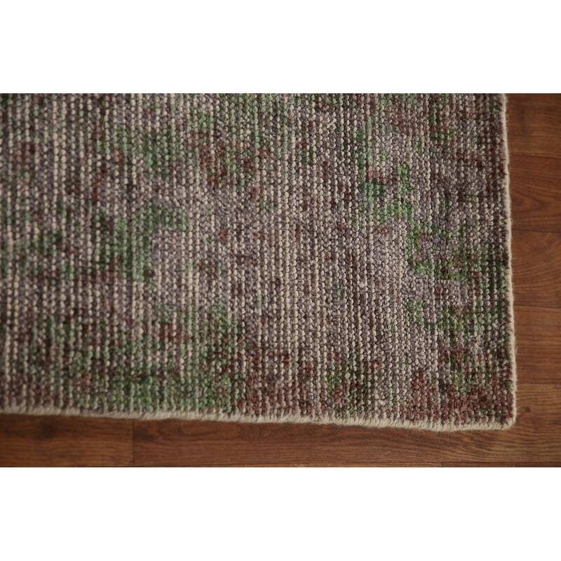 All-Over Abstract Modern Area Rug Hand-Knotted Wool Carpet - 8'2"x 9'10"