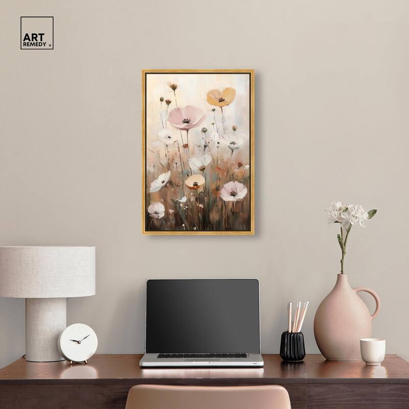 Delicate Flowers in Bloom Canvas by Art Remedy