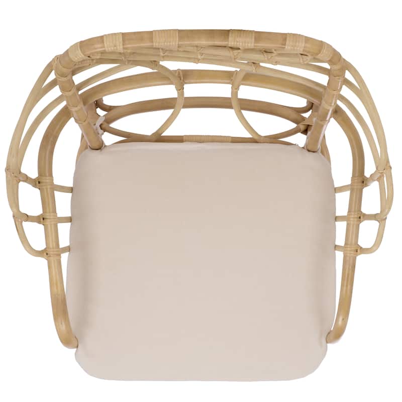 SAFAVIEH Home Junie Rattan Dining Chair - 26"W x 24"D x 37"H