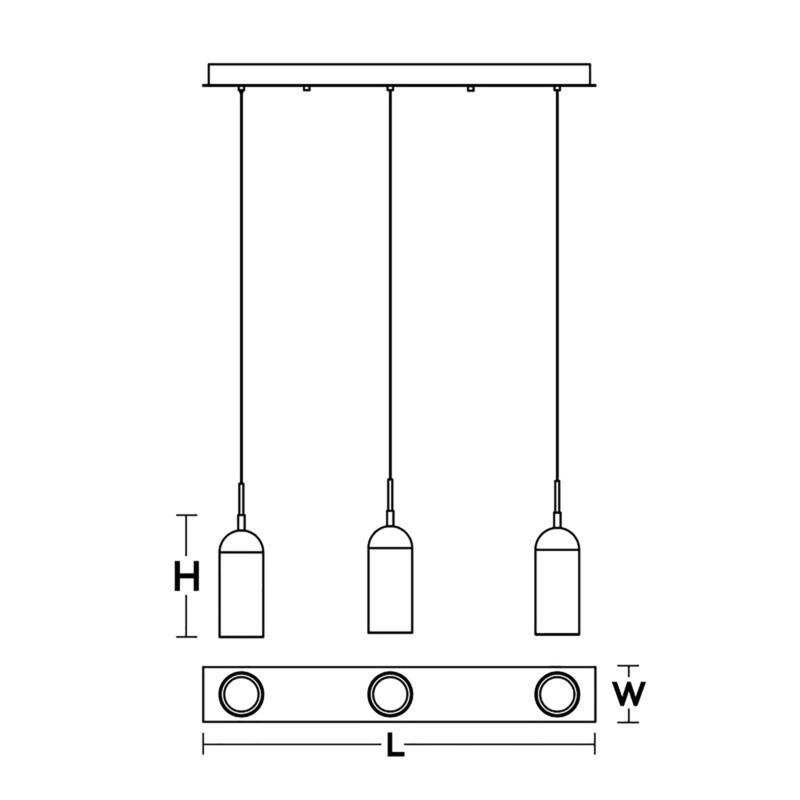 AFX KRNP04L30D1LNR3 Kiran 36" Wide LED Linear Pendant