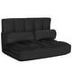 preview thumbnail 40 of 61, Costway Foldable Floor Sofa Bed 6-Position Adjustable Lounge Couch Black
