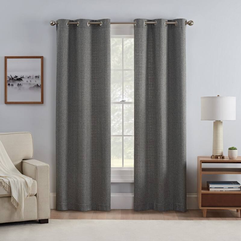 Eclipse Carter Room Darkening Window Curtains, 2 Panels