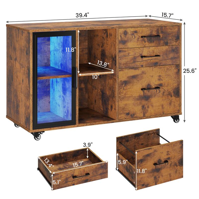 File Cabinet Legal Letter, A4 Size Drawers Mobile Filing Cabinet