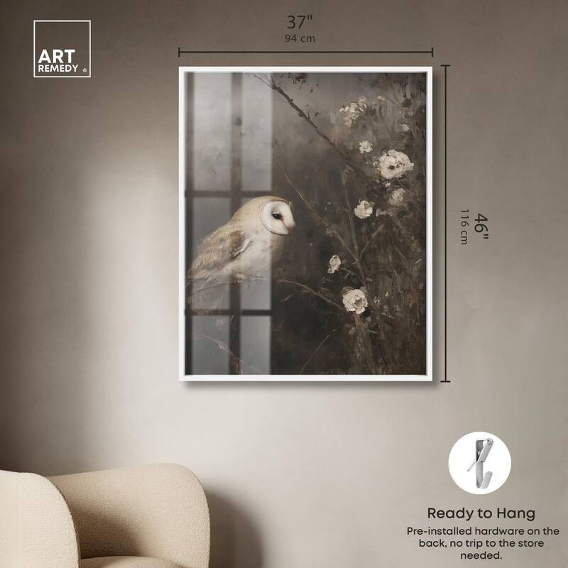 Owl in the Shadows I Shadowbox by Art Remedy