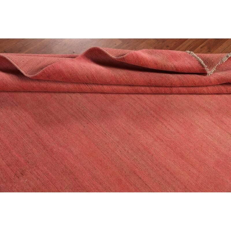 Pink Gabbeh Oriental Area Rug Handmade Wool Carpet - 6'8" x 9'6"