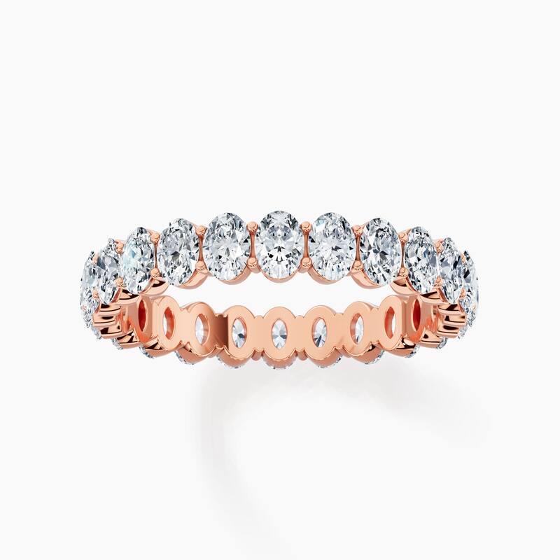 Auriya 14k Gold Oval North-South Lab Grown Diamond Eternity Band 2.40 - 10.50 ct. tw. (F-G, VS)